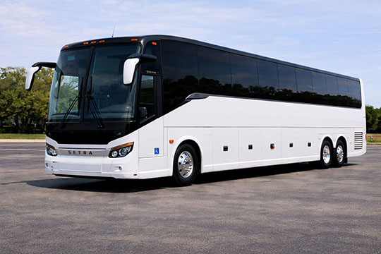 56-passenger charter bus available for charter in Salem Township, PA